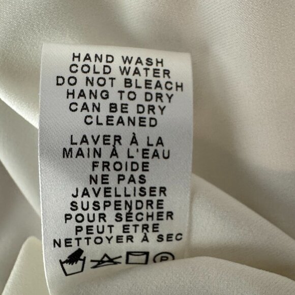 Franne Golde Women's White V-Neck Sleeveless Blouse Size XL - Picture 9 of 9